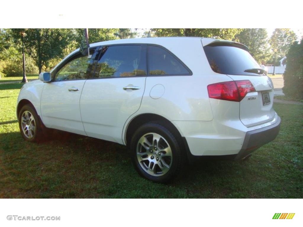 2007 MDX Technology - Aspen White Pearl / Taupe photo #3