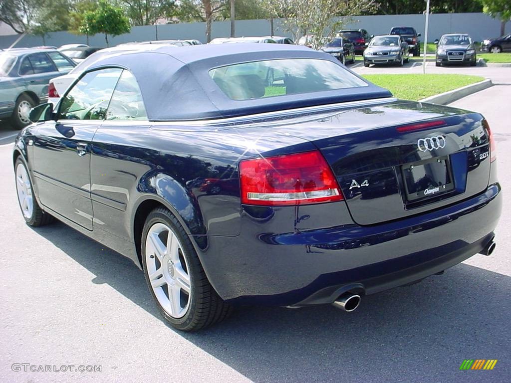 2008 A4 2.0T Cabriolet - Moro Blue Pearl Effect / Beige photo #3