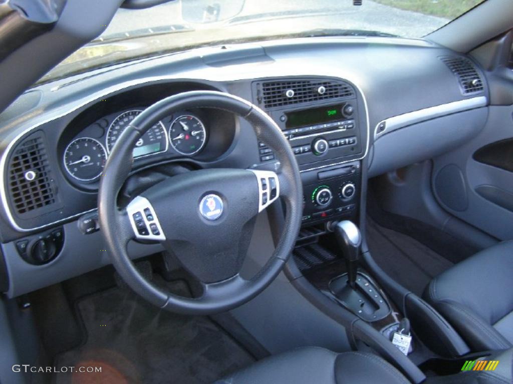 Black/Gray Interior 2007 Saab 9-3 2.0T Convertible Photo #37840463