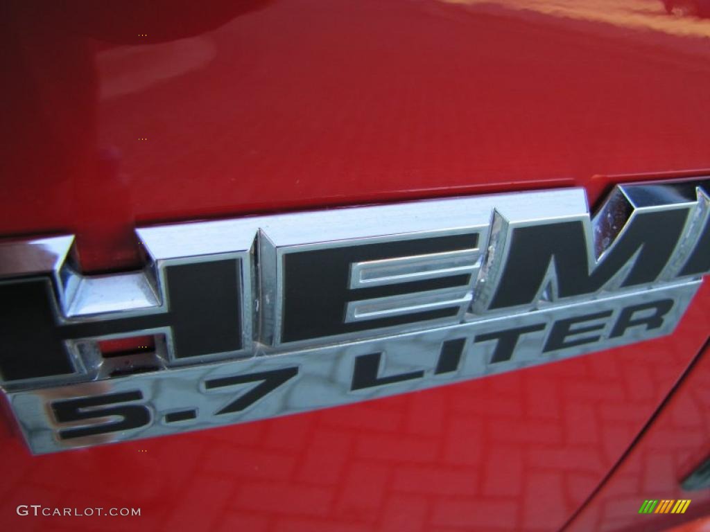 2008 Ram 1500 Sport Quad Cab - Flame Red / Medium Slate Gray photo #10