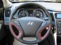 2011 Hyundai Sonata Wine Interior Steering Wheel Photo