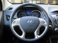 Black/Saddle 2011 Hyundai Tucson Limited Steering Wheel