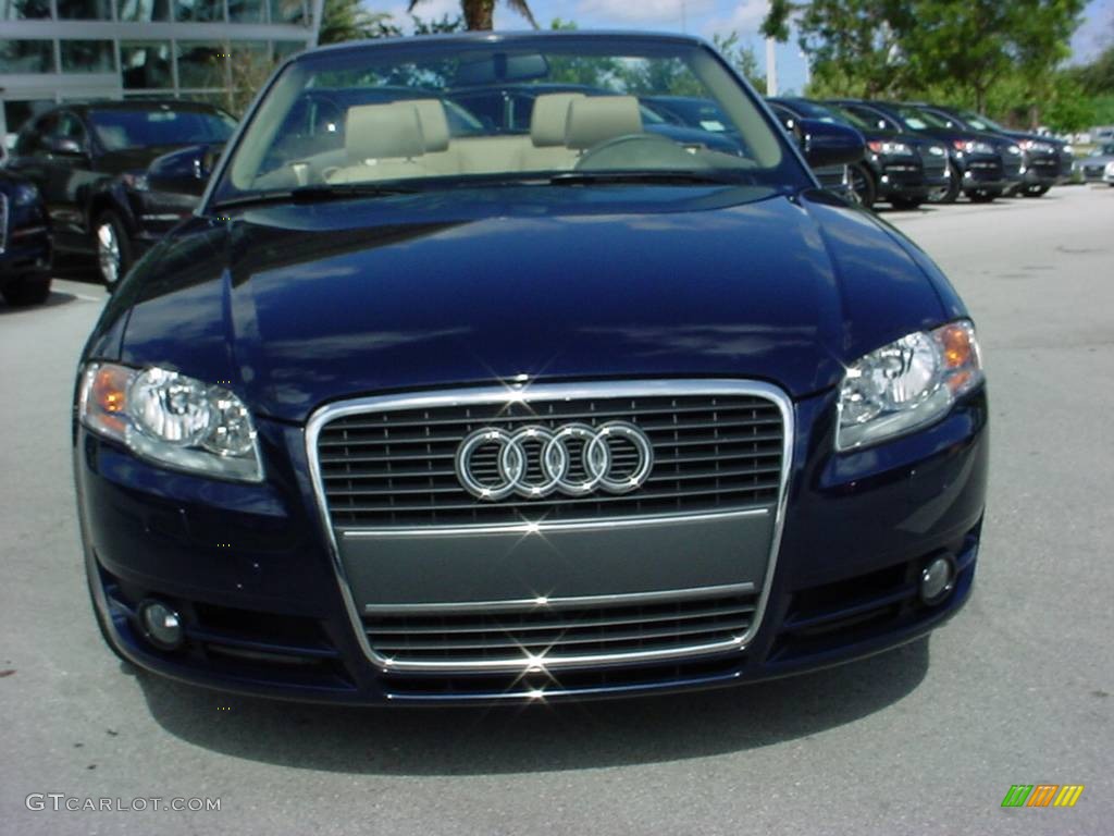 2008 A4 2.0T Cabriolet - Moro Blue Pearl Effect / Beige photo #8