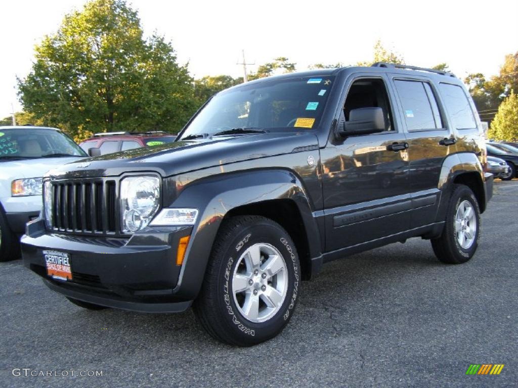 2010 Liberty Sport 4x4 - Dark Charcoal Pearl / Dark Slate Gray photo #1