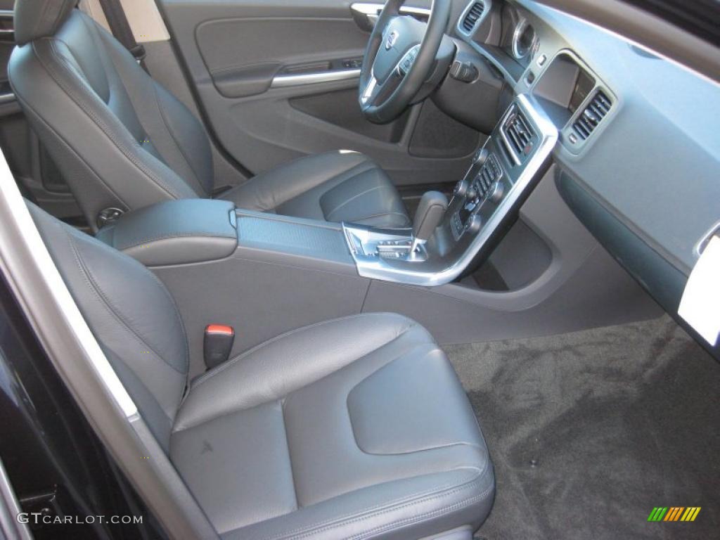 Off Black/Anthracite Interior 2011 Volvo S60 T6 AWD Photo #37843327