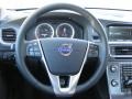 Off Black/Anthracite 2011 Volvo S60 T6 AWD Steering Wheel