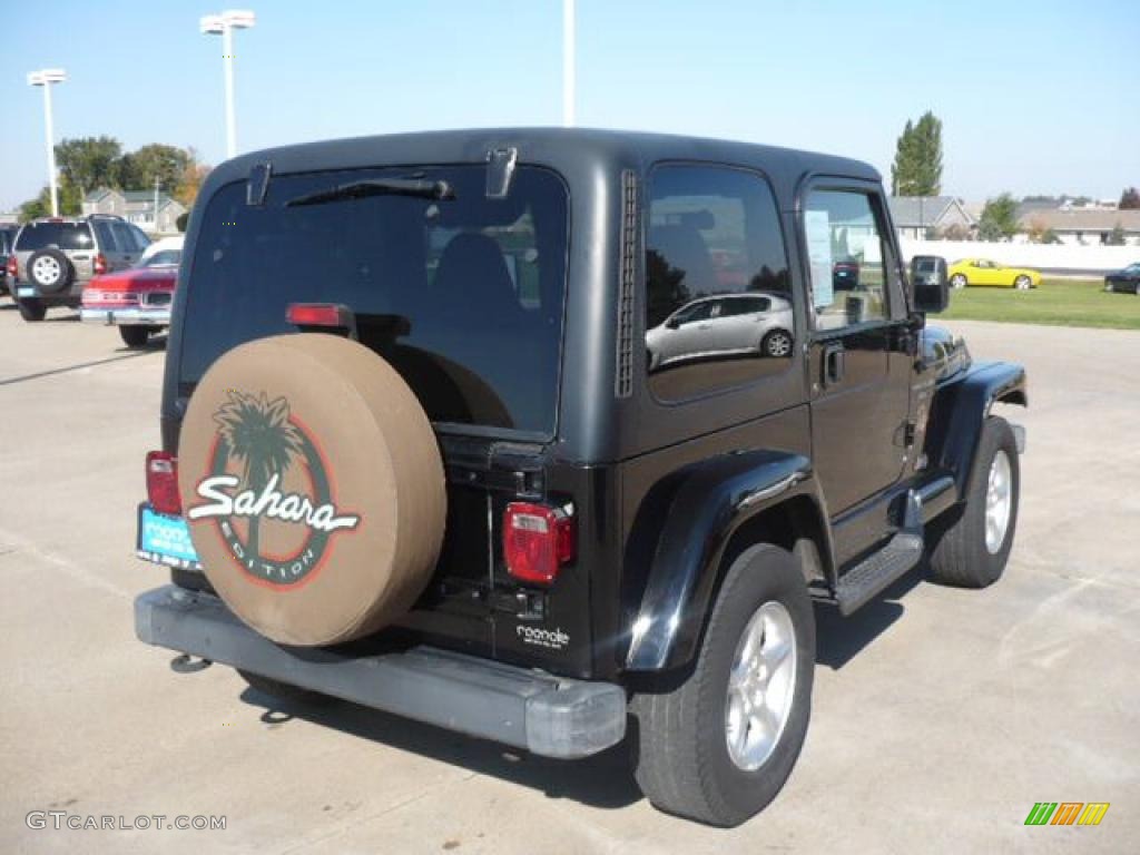 Black 2000 Jeep Wrangler Sahara 4x4 Exterior Photo #37843735