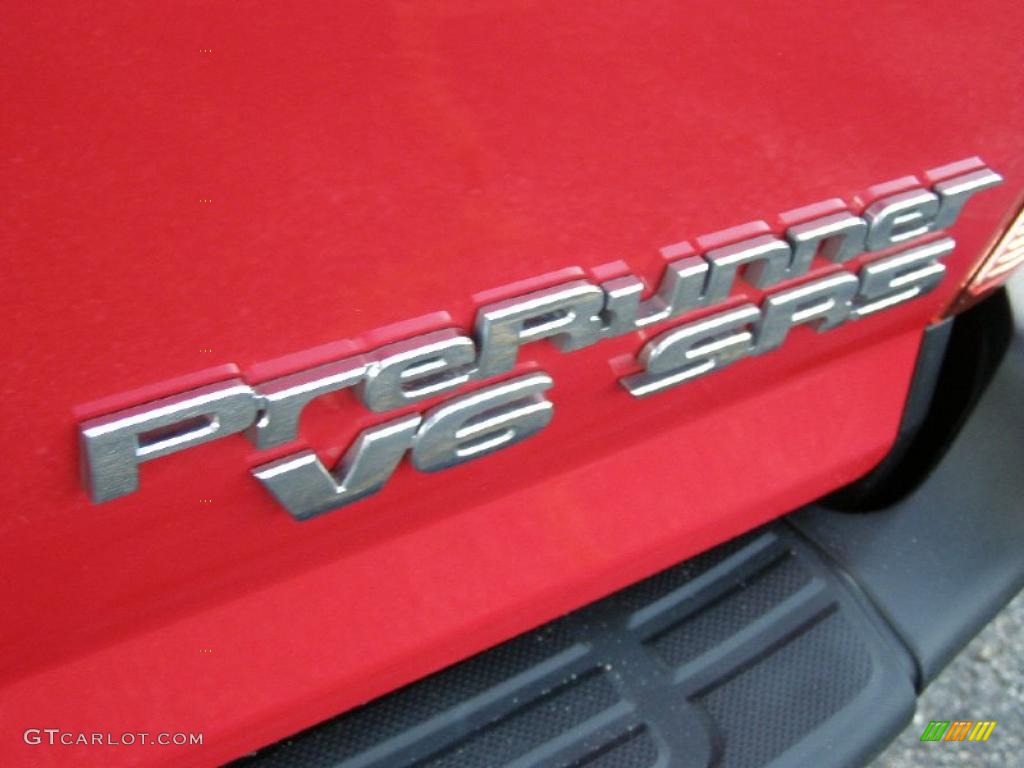 2007 Tacoma V6 PreRunner Access Cab - Impulse Red Pearl / Taupe photo #7