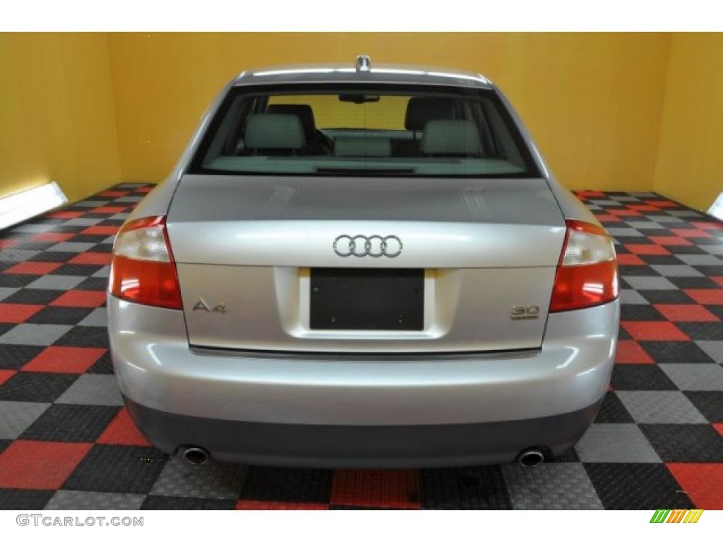 2004 A4 3.0 quattro Sedan - Light Silver Metallic / Platinum photo #5