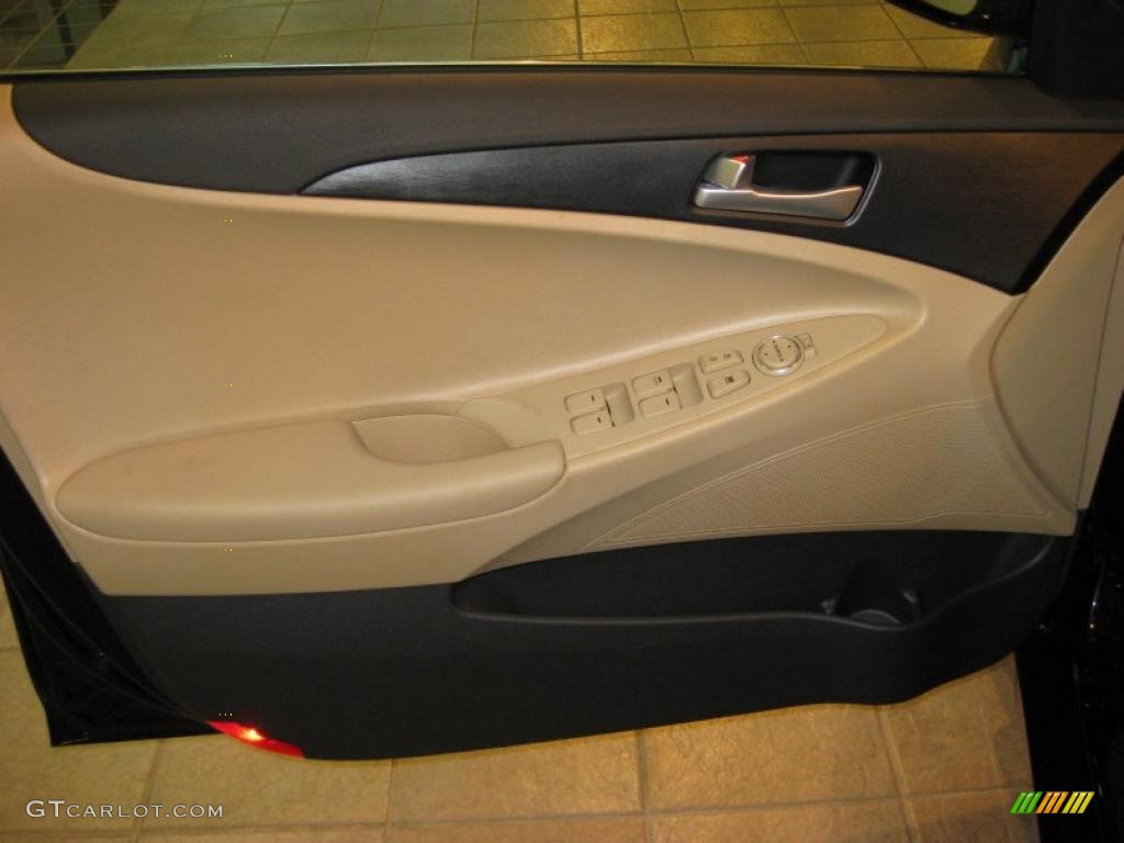 2011 Sonata GLS - Midnight Black / Camel photo #15