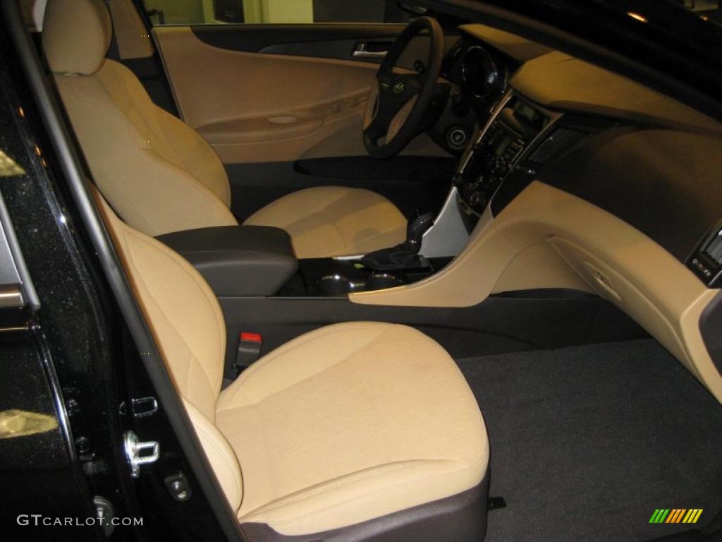 2011 Sonata GLS - Midnight Black / Camel photo #19