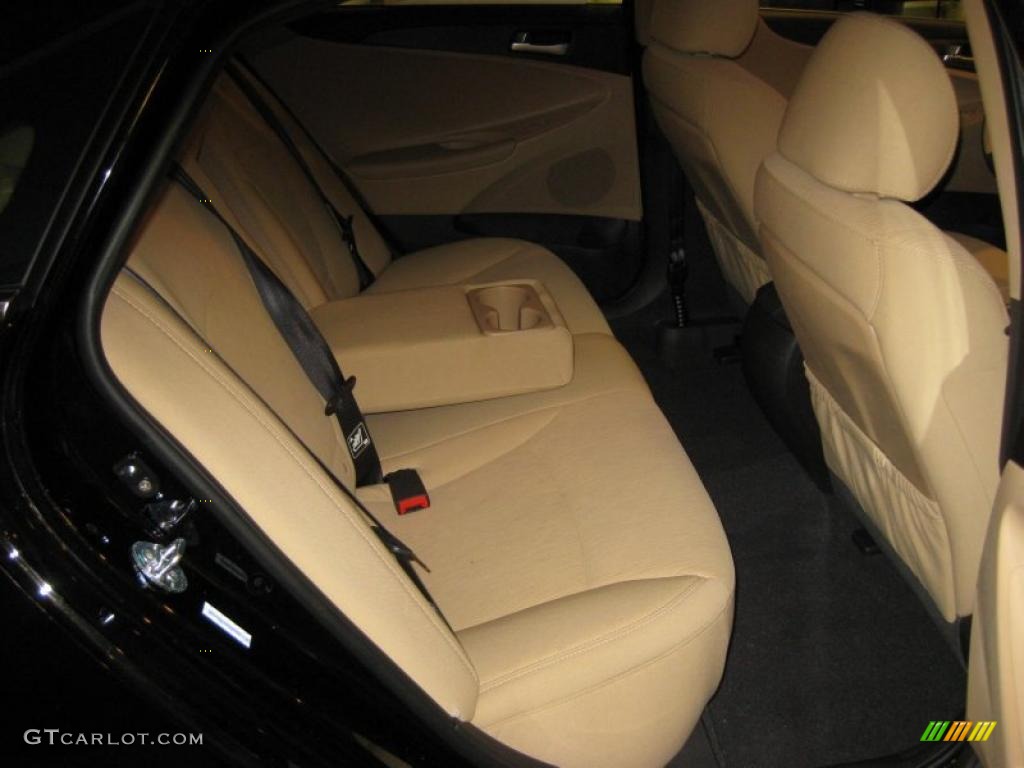 2011 Sonata GLS - Midnight Black / Camel photo #22