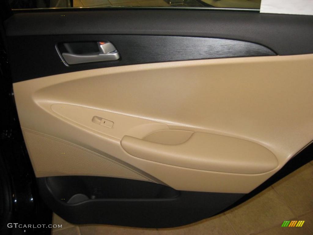 2011 Sonata GLS - Midnight Black / Camel photo #24