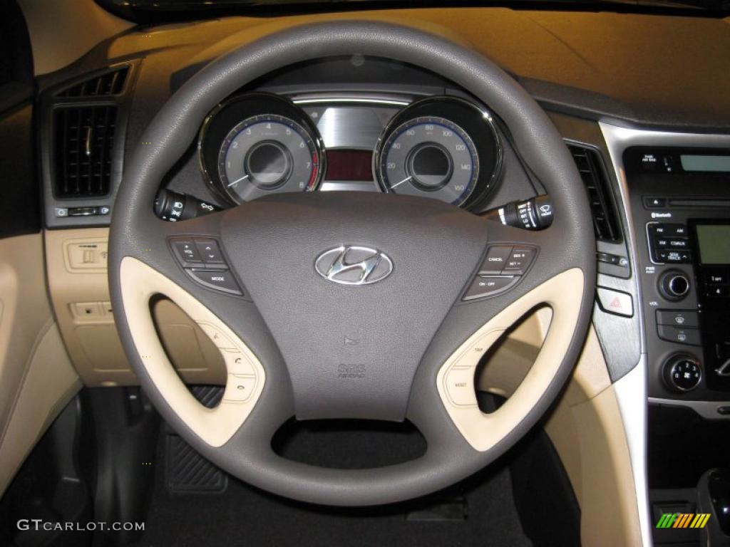 2011 Sonata GLS - Midnight Black / Camel photo #25