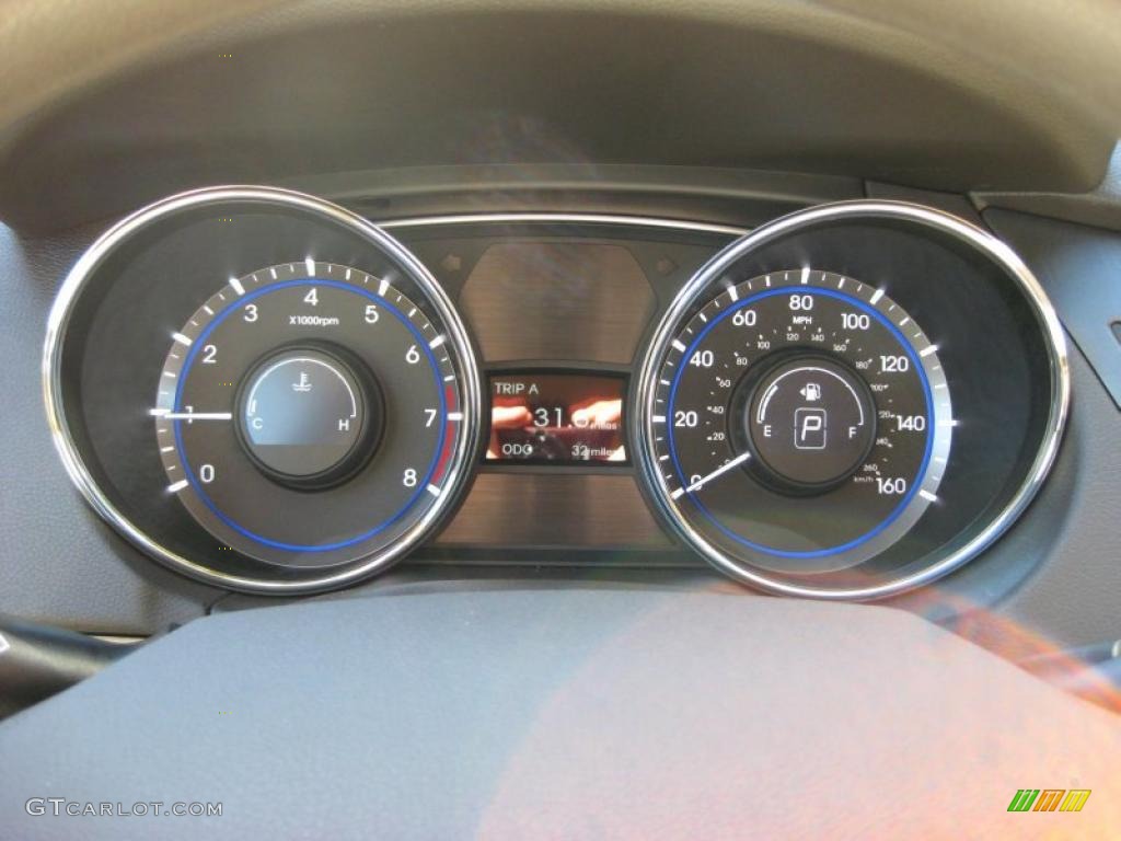 2011 Sonata GLS - Midnight Black / Camel photo #29