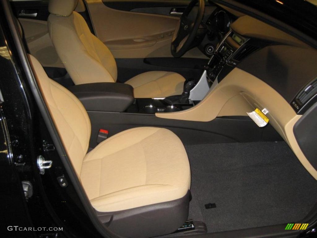 2011 Sonata GLS - Midnight Black / Camel photo #19