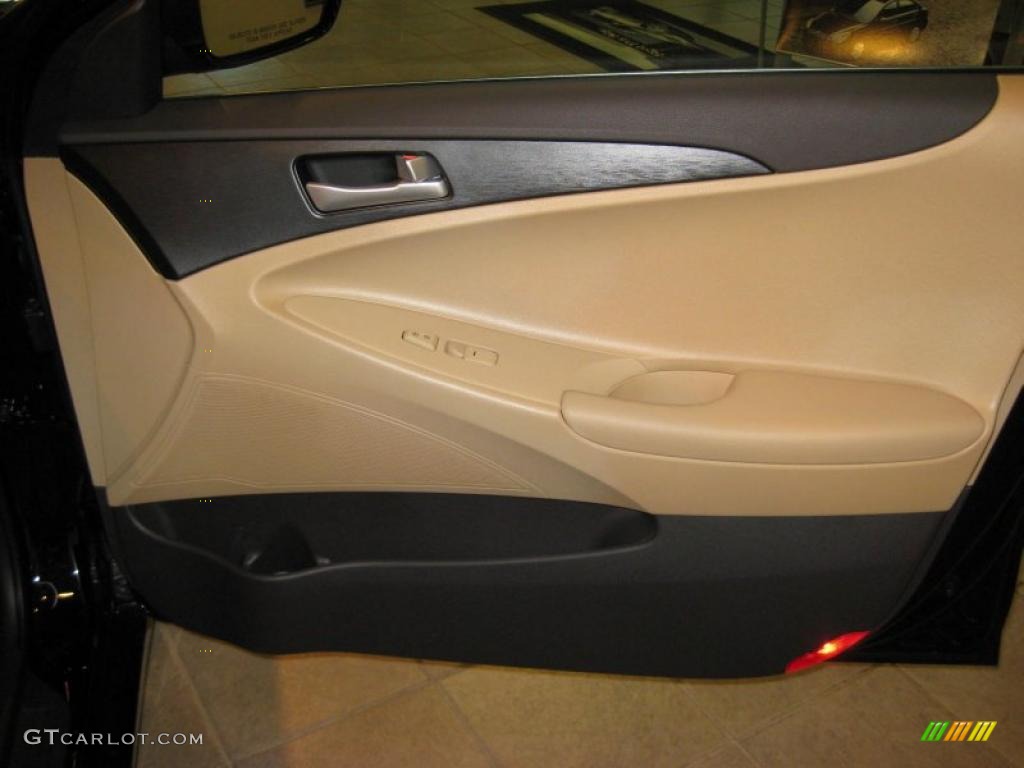 2011 Sonata GLS - Midnight Black / Camel photo #21