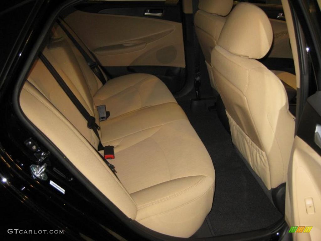 2011 Sonata GLS - Midnight Black / Camel photo #22