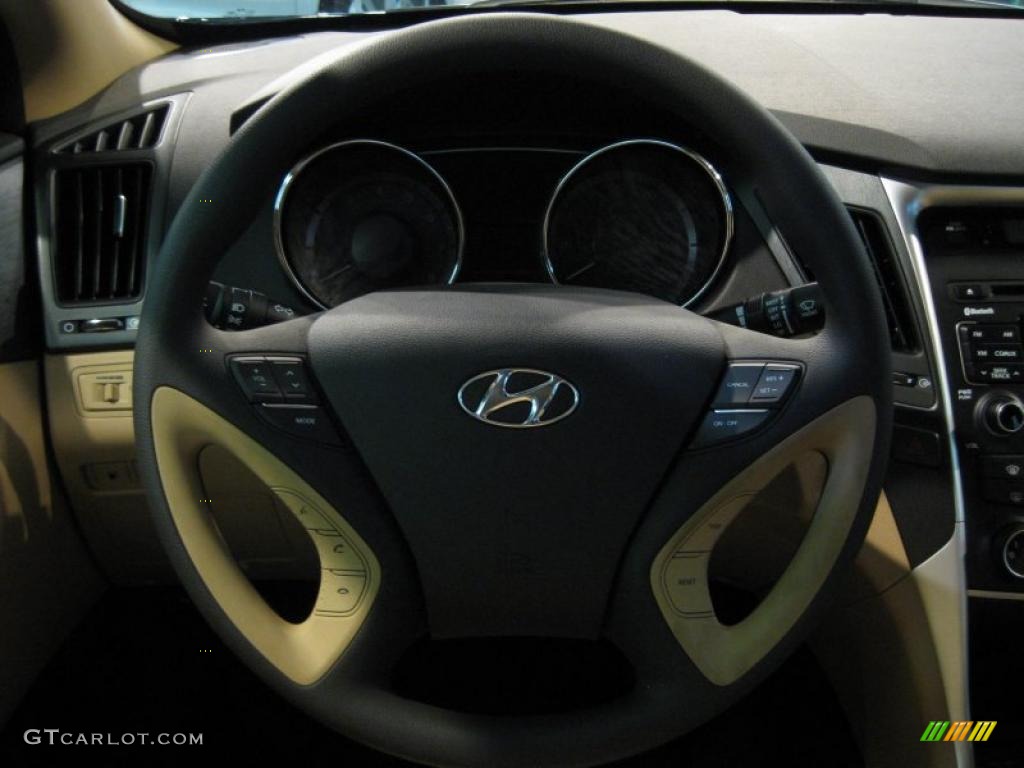 2011 Sonata GLS - Midnight Black / Camel photo #25