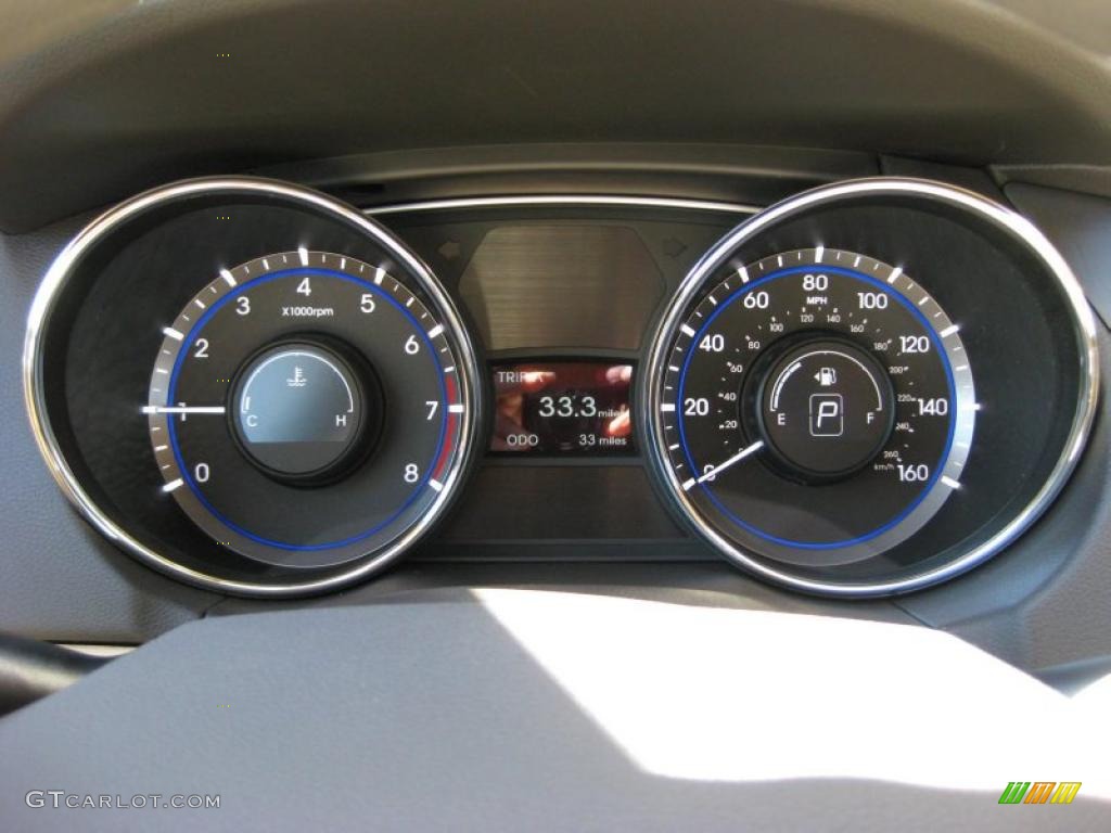 2011 Sonata GLS - Midnight Black / Camel photo #28