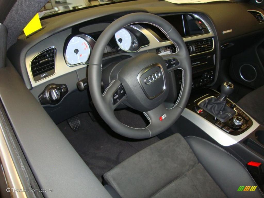 Black Silk Nappa Leather/Alcantara Interior 2011 Audi S5 4.2 FSI quattro Coupe Photo #37846003