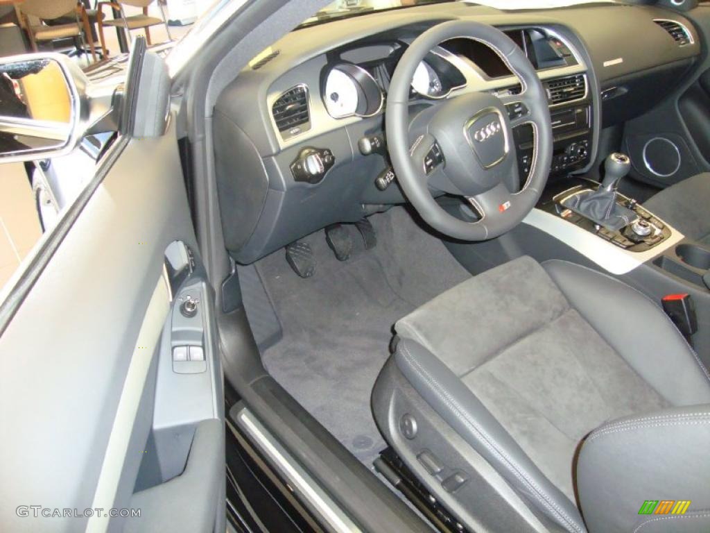 Black Silk Nappa Leather/Alcantara Interior 2011 Audi S5 4.2 FSI quattro Coupe Photo #37846015