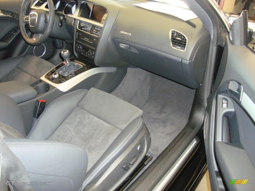 Black Silk Nappa Leather/Alcantara Interior 2011 Audi S5 4.2 FSI quattro Coupe Photo #37846095