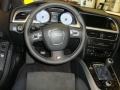 Black Silk Nappa Leather/Alcantara 2011 Audi S5 4.2 FSI quattro Coupe Steering Wheel