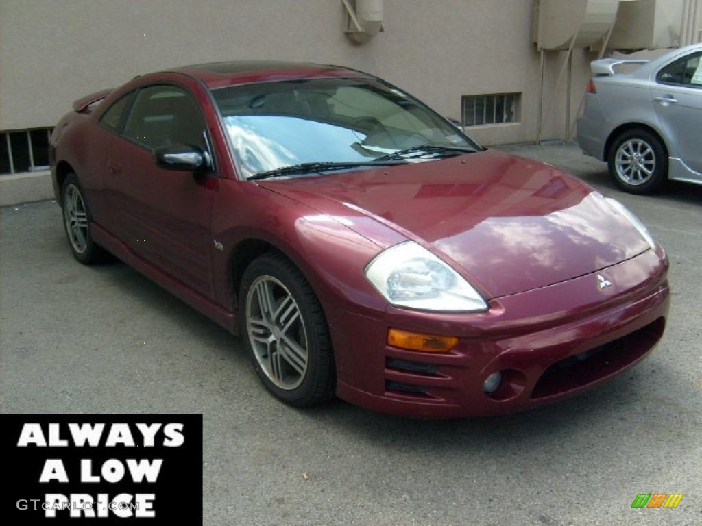 2003 Eclipse GTS Coupe - Ultra Red Pearl / Midnight photo #1