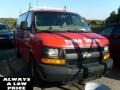 Victory Red 2004 Chevrolet Express 3500 Extended Commercial Van