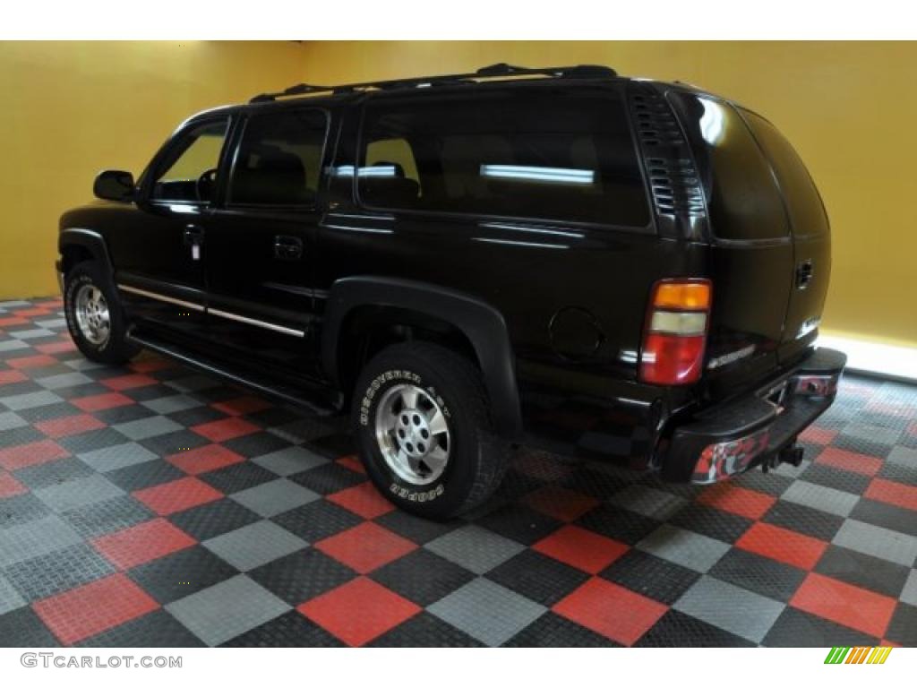 2001 Suburban 1500 LT 4x4 - Onyx Black / Graphite photo #4