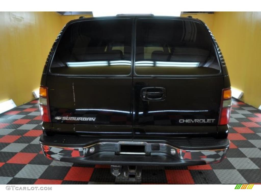 2001 Suburban 1500 LT 4x4 - Onyx Black / Graphite photo #5