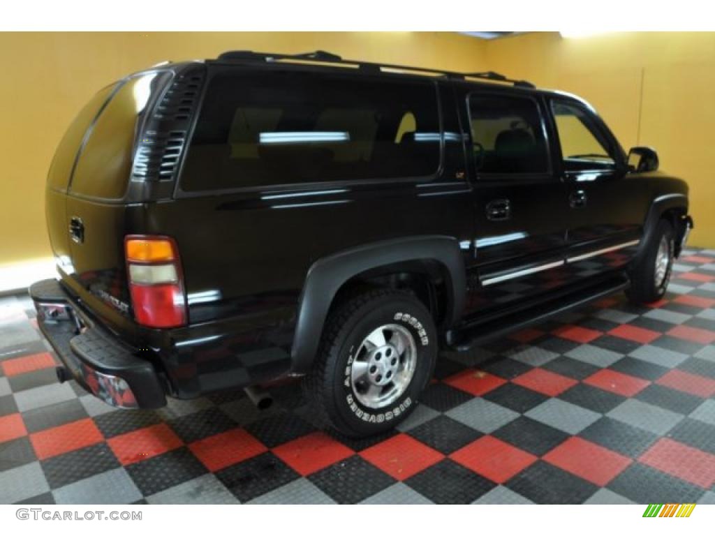 2001 Suburban 1500 LT 4x4 - Onyx Black / Graphite photo #6