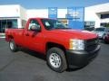 2011 Victory Red Chevrolet Silverado 1500 Regular Cab 4x4  photo #1