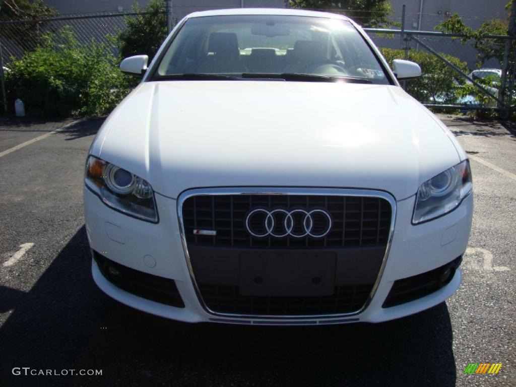 2008 A4 3.2 Quattro S-Line Sedan - Ibis White / Beige photo #3