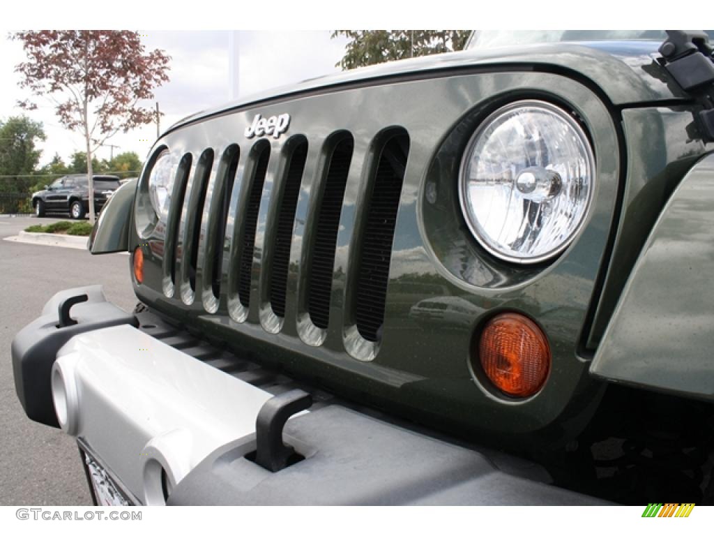 2009 Wrangler Unlimited Sahara 4x4 - Jeep Green Metallic / Dark Slate Gray/Medium Slate Gray photo #29