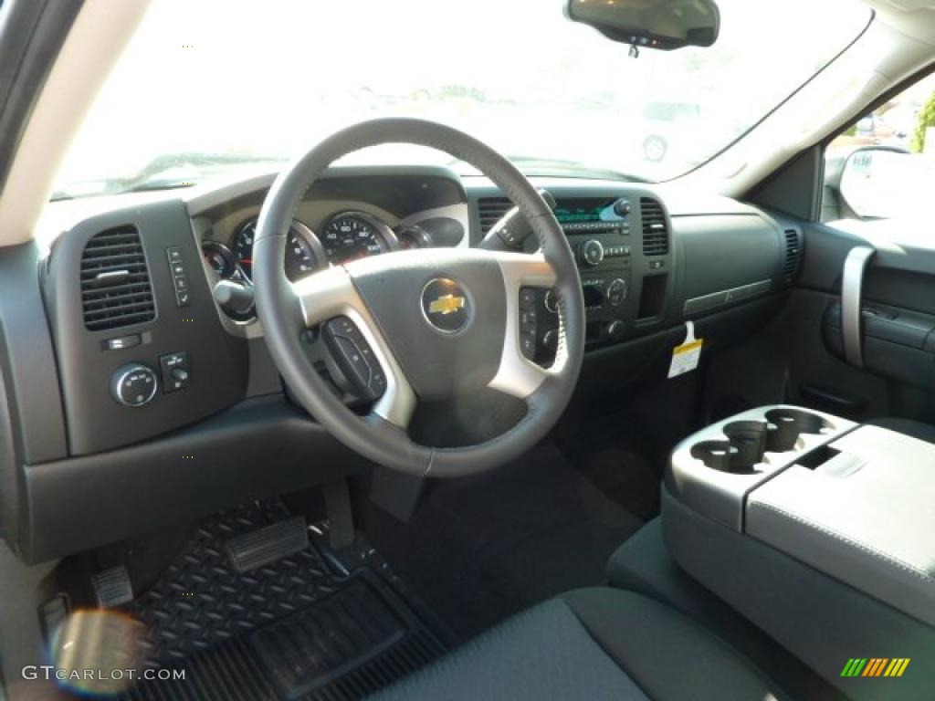 2011 Silverado 1500 LT Extended Cab 4x4 - Blue Granite Metallic / Ebony photo #13