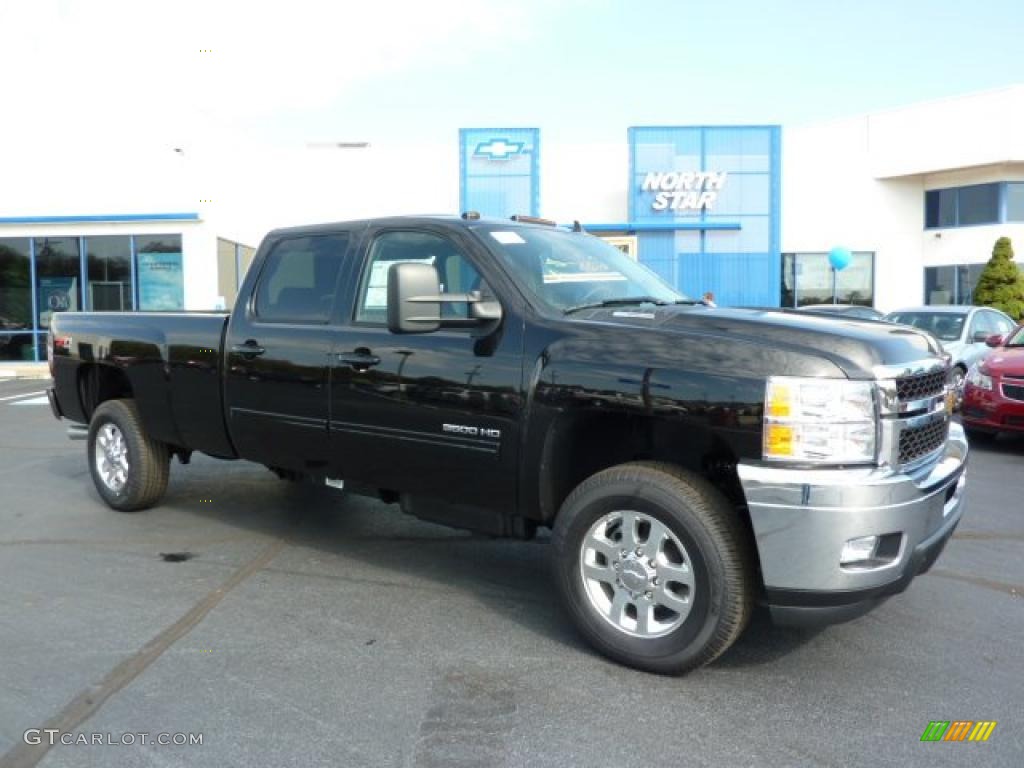 2011 Silverado 3500HD LTZ Crew Cab 4x4 - Black / Ebony photo #1