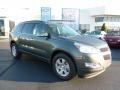 2011 Steel Green Metallic Chevrolet Traverse LT AWD  photo #1