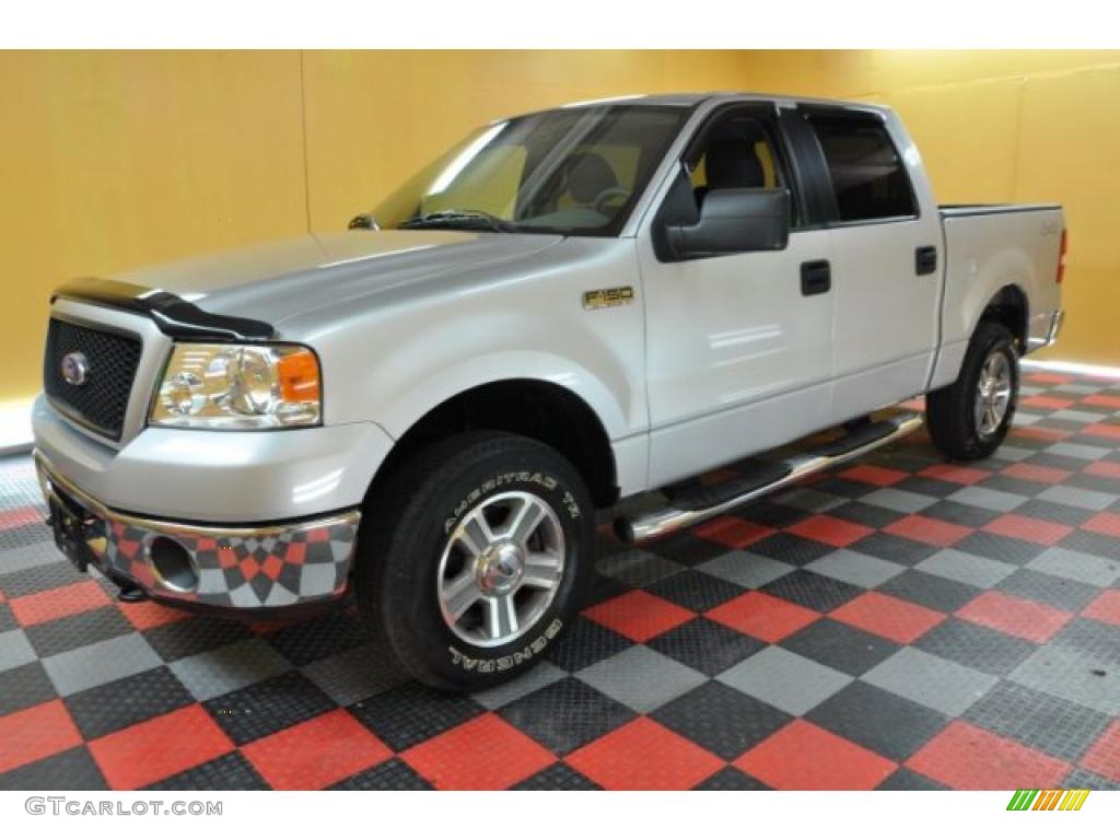 2006 F150 XLT SuperCrew 4x4 - Silver Metallic / Medium/Dark Flint photo #3