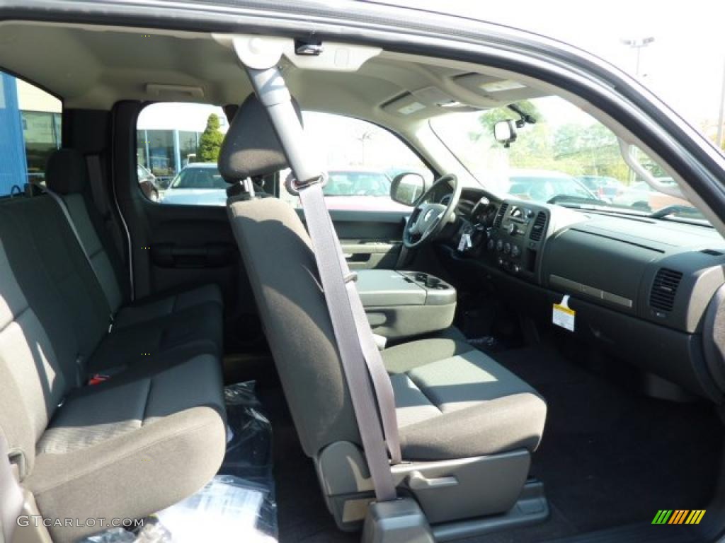 2011 Silverado 1500 LT Extended Cab 4x4 - Sheer Silver Metallic / Ebony photo #9
