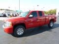 2011 Victory Red Chevrolet Silverado 1500 LS Extended Cab 4x4  photo #3