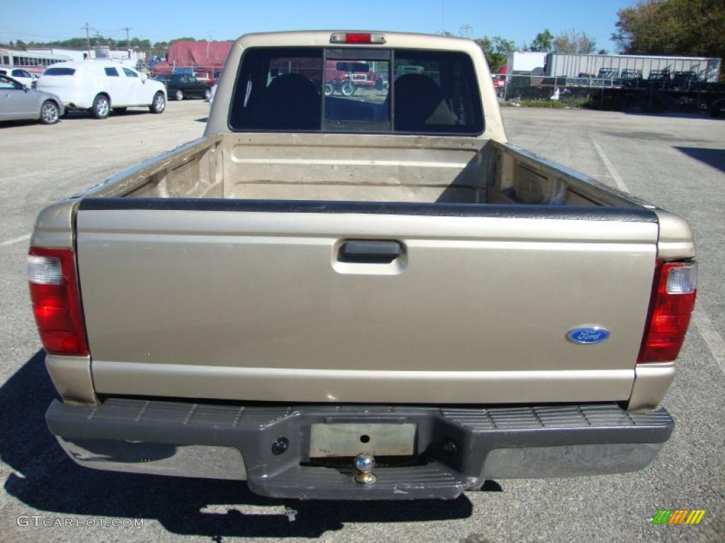 2001 Ranger XLT SuperCab - Harvest Gold Metallic / Medium Prairie Tan photo #9