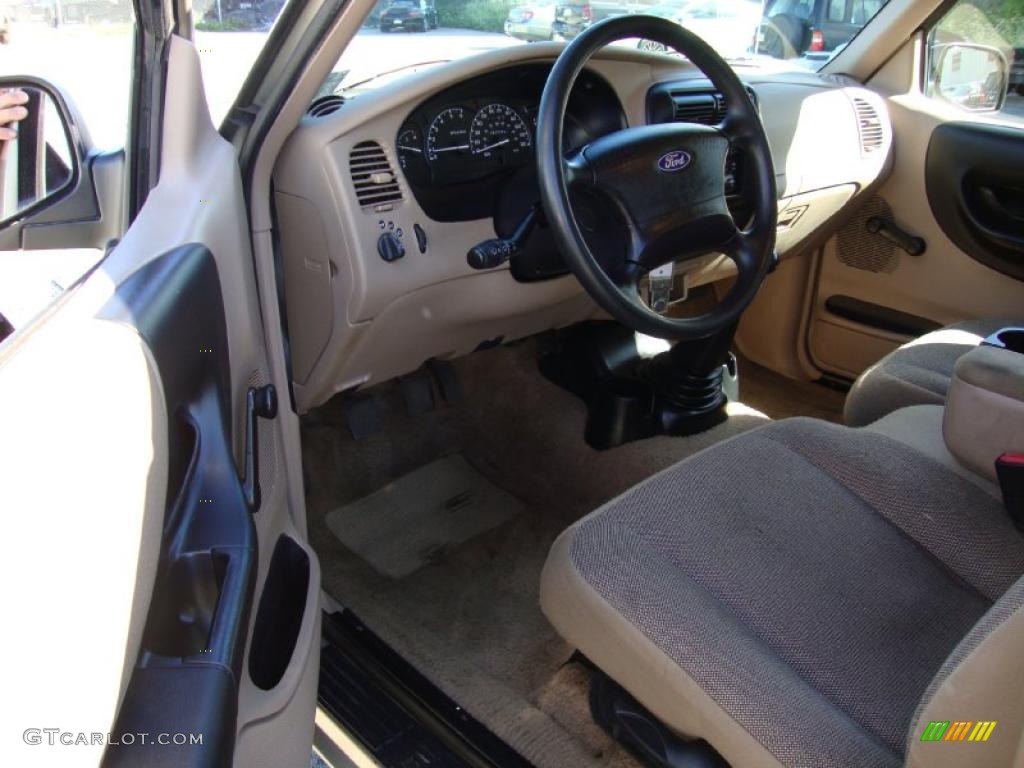 2001 Ranger XLT SuperCab - Harvest Gold Metallic / Medium Prairie Tan photo #13