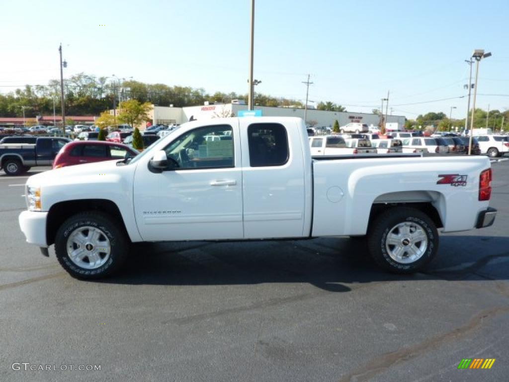 2011 Silverado 1500 LT Extended Cab 4x4 - Summit White / Ebony photo #4