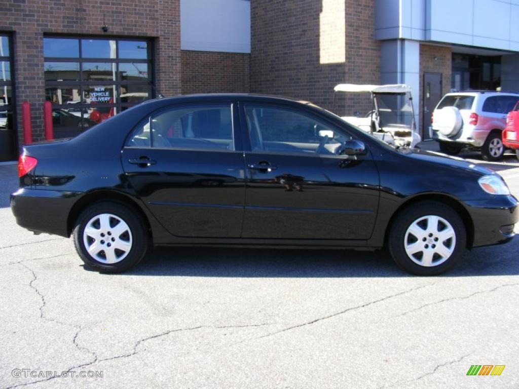 2008 Corolla LE - Black Sand Pearl / Beige photo #2