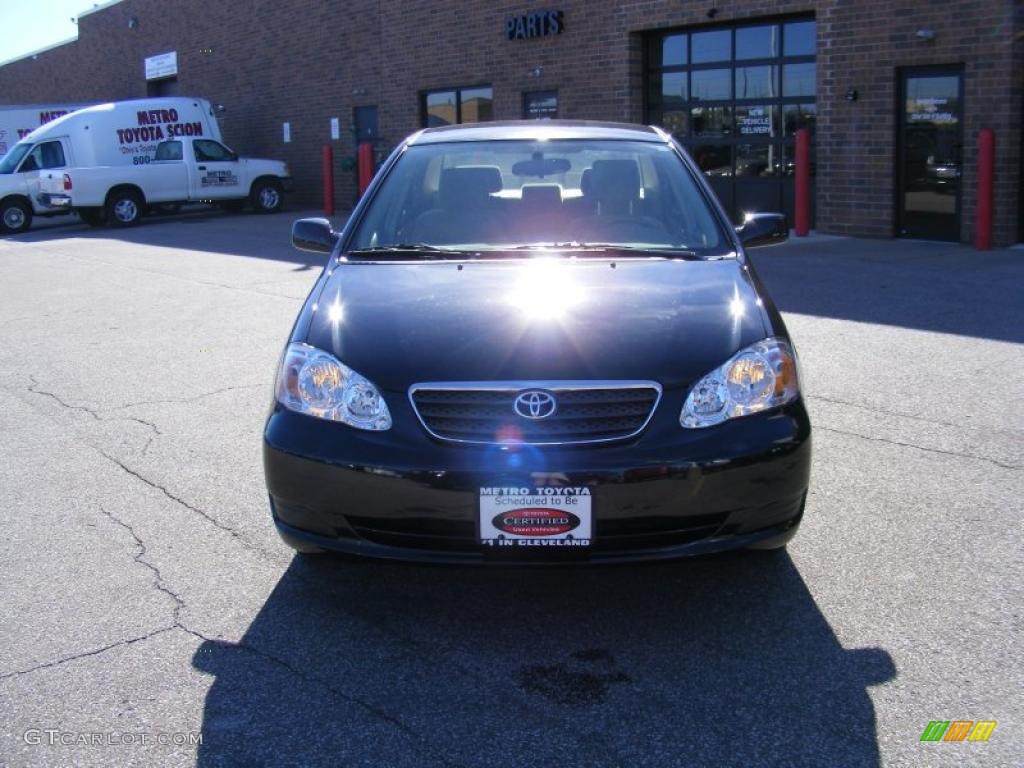 2008 Corolla LE - Black Sand Pearl / Beige photo #8