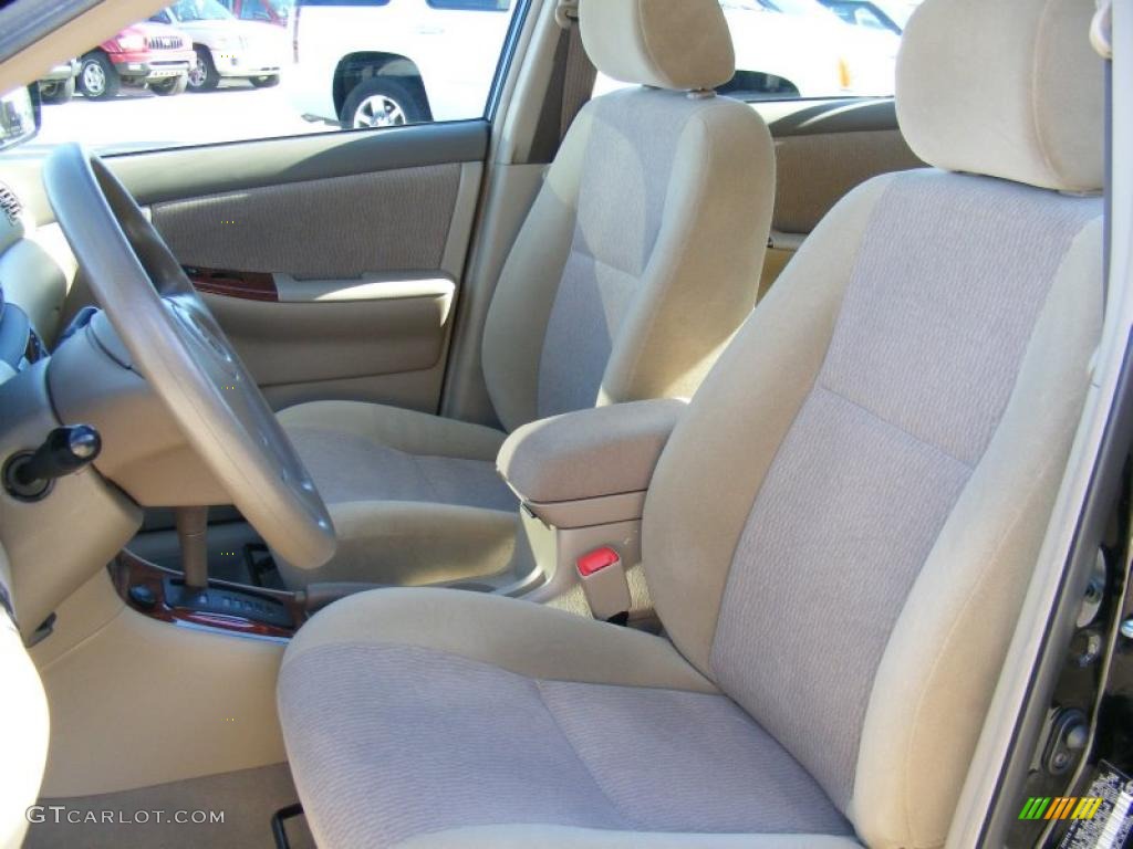 2008 Corolla LE - Black Sand Pearl / Beige photo #9