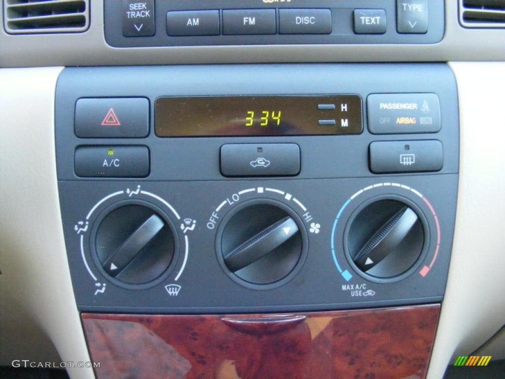 2008 Corolla LE - Black Sand Pearl / Beige photo #21