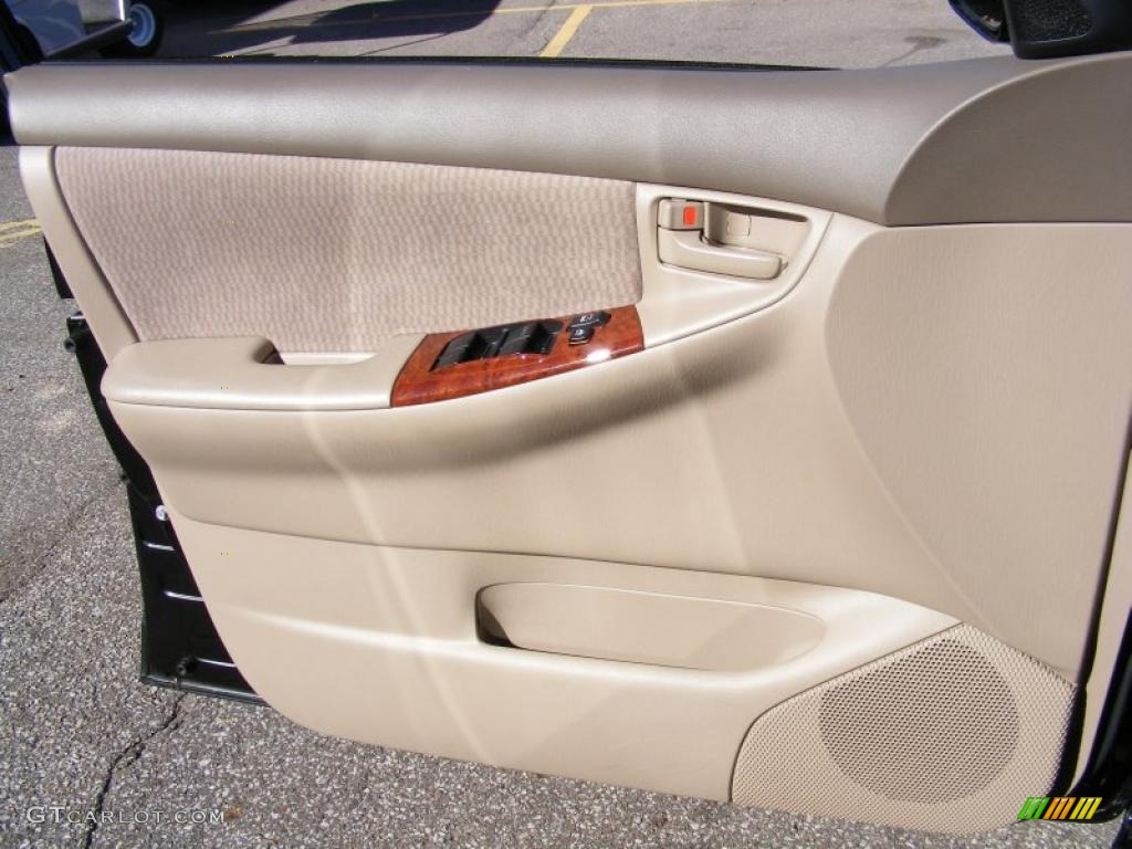 2008 Corolla LE - Black Sand Pearl / Beige photo #24